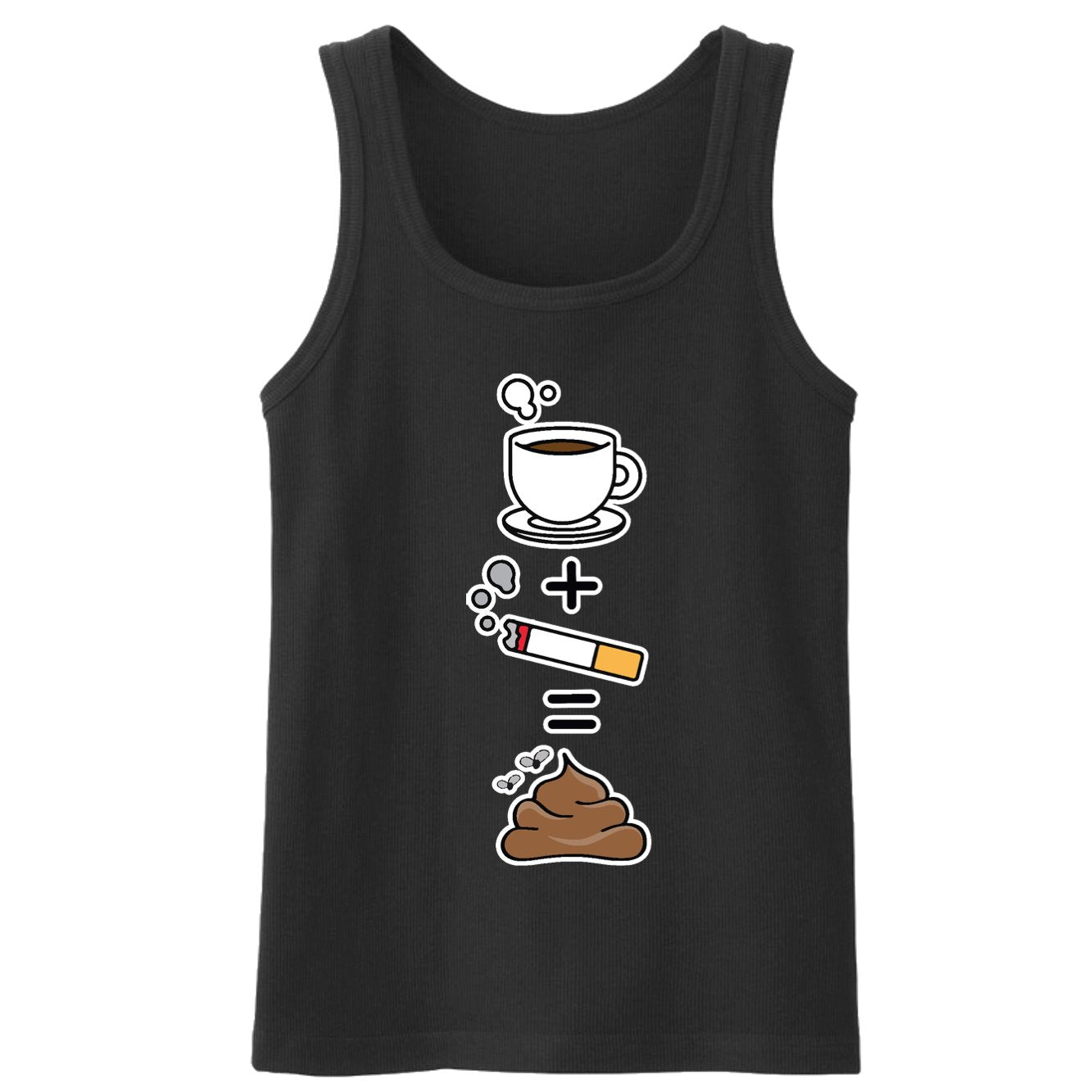 Débardeur Homme Café clope caca