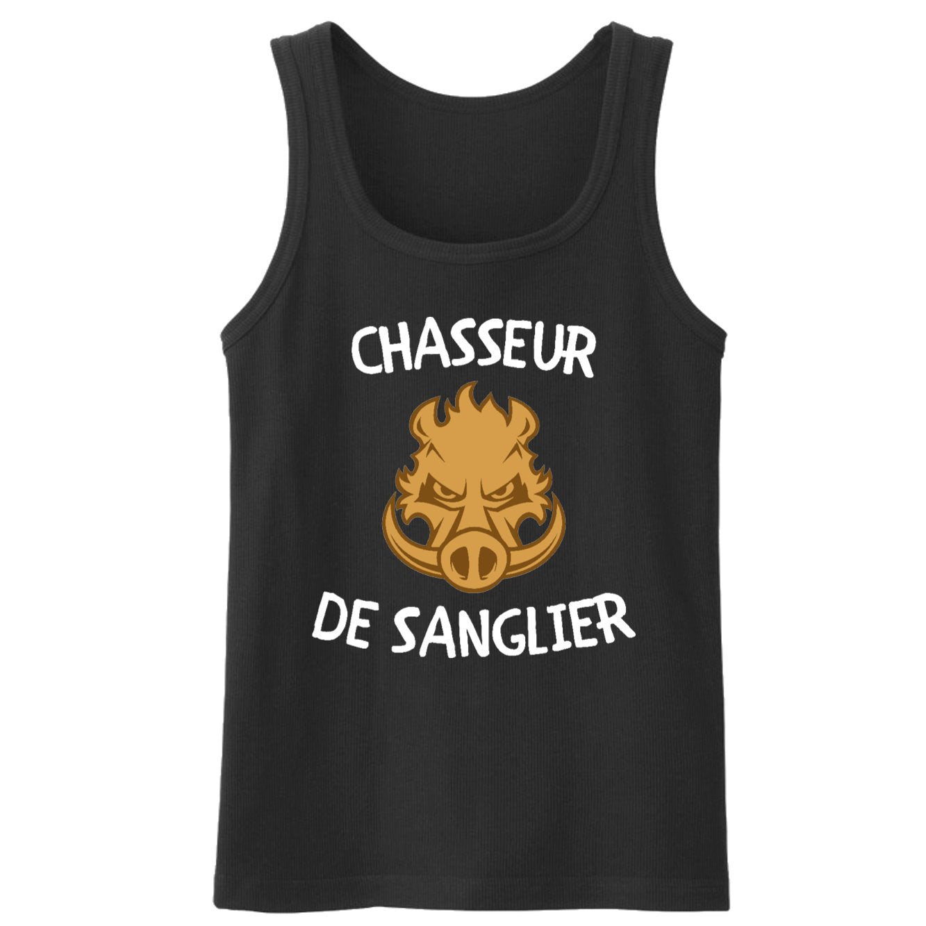 Débardeur Homme Chasseur de sanglier