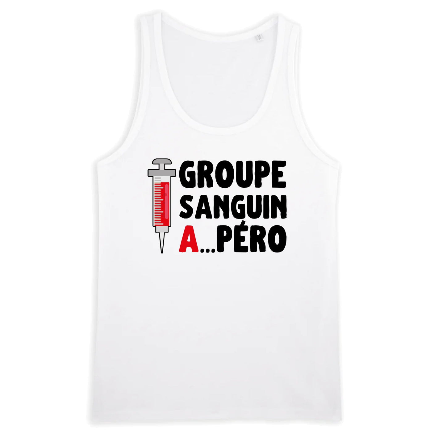 Débardeur Homme Groupe sanguin Apéro