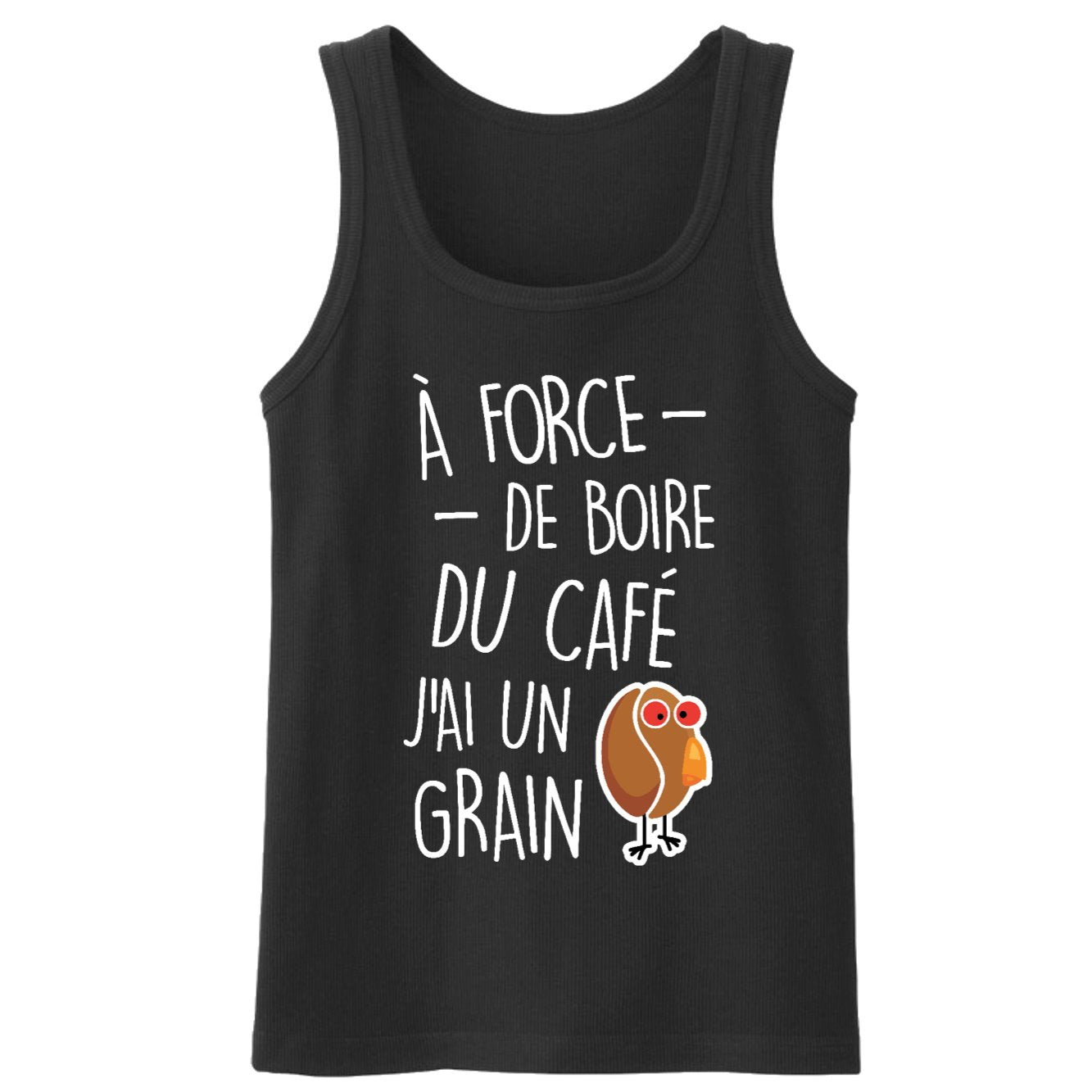 Débardeur Homme J'ai un grain de café