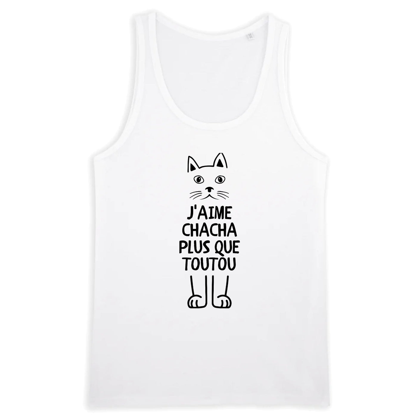 Débardeur Homme J'aime chacha plus que toutou