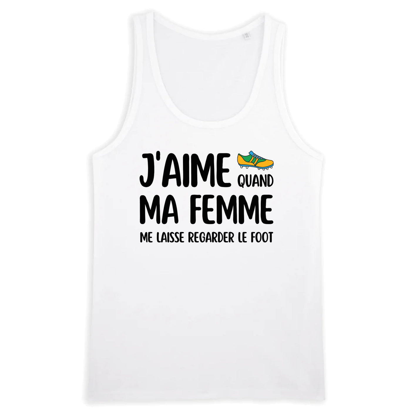Débardeur Homme J'aime quand ma femme me laisse regarder le foot