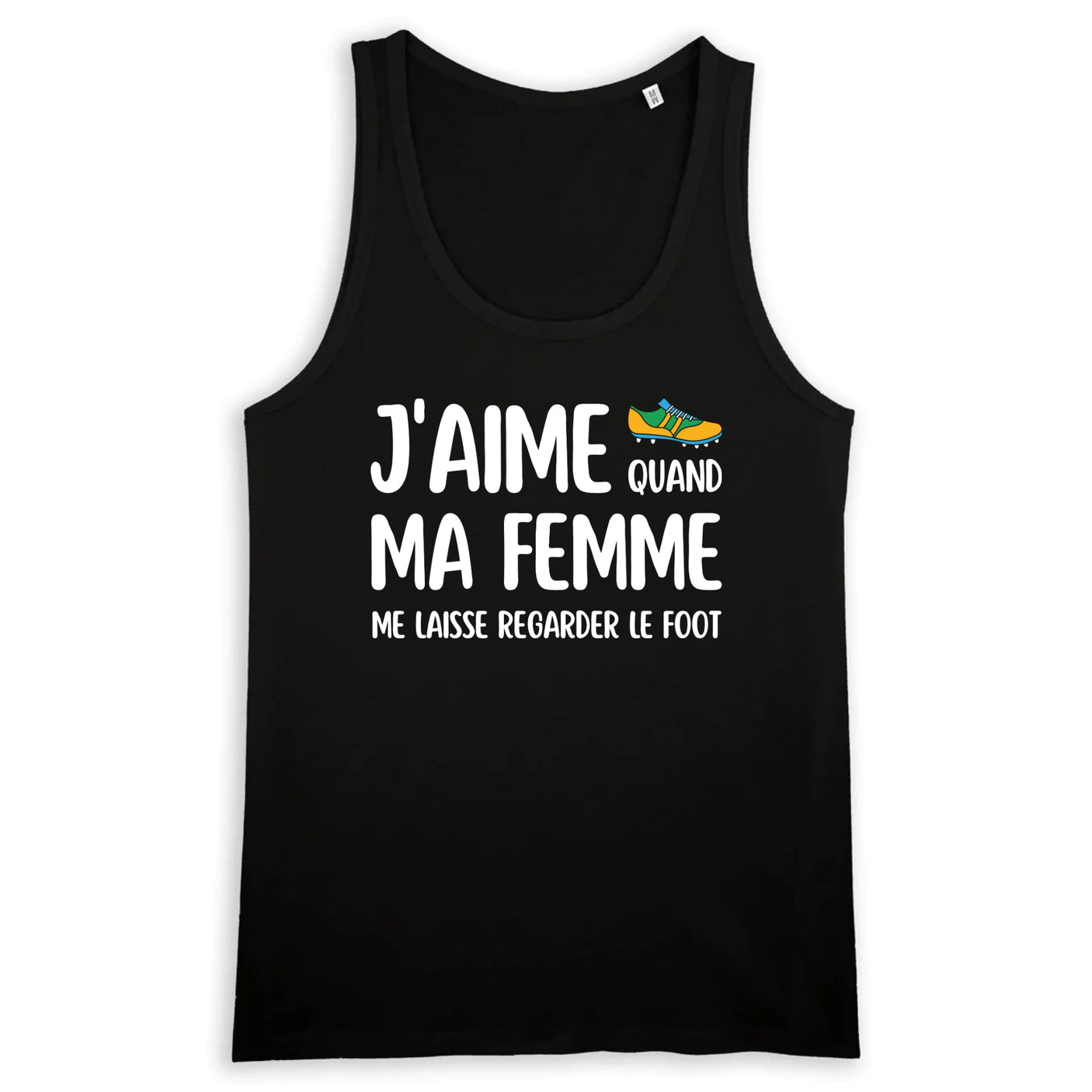 Débardeur Homme J'aime quand ma femme me laisse regarder le foot