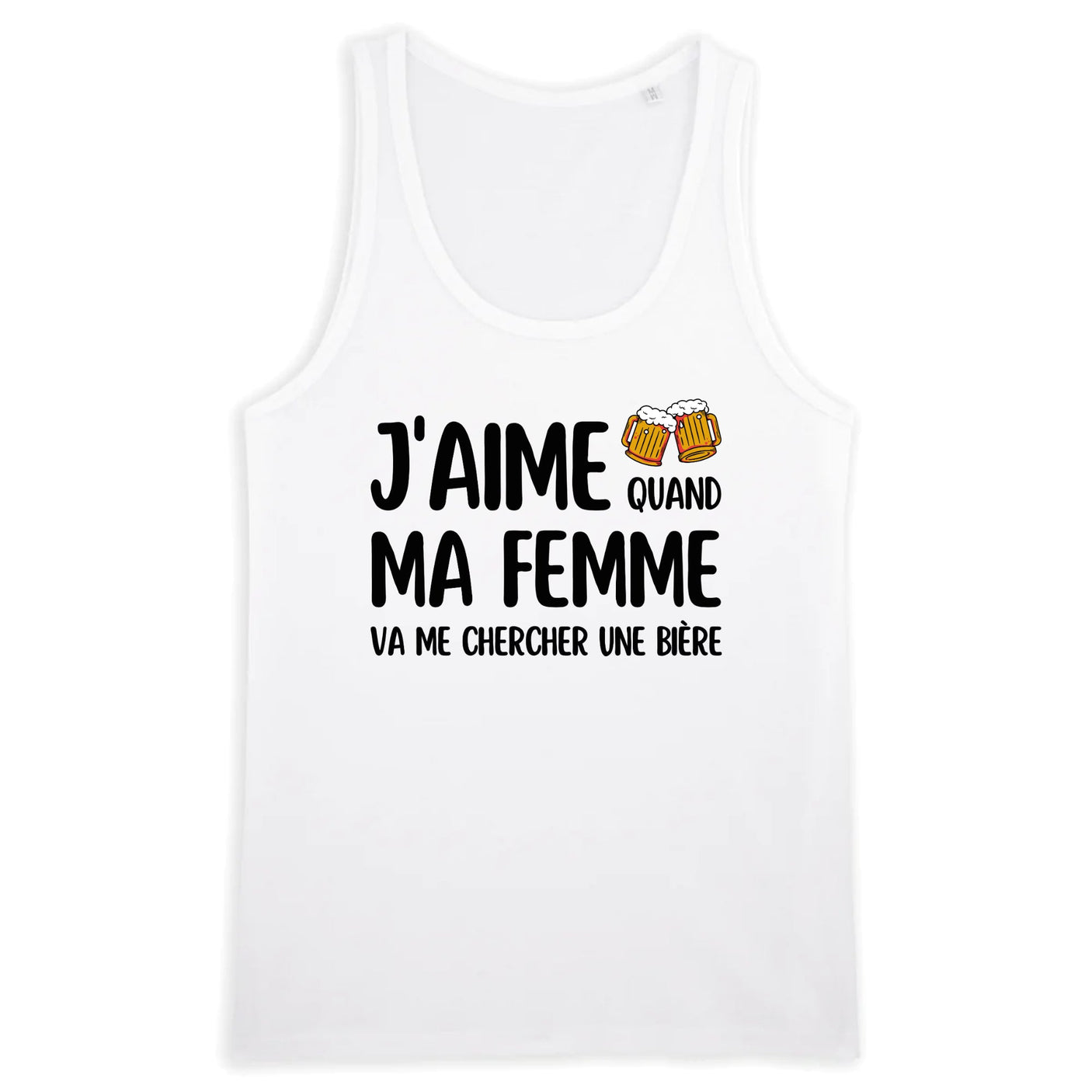 Débardeur Homme J'aime quand ma femme va me chercher une bière