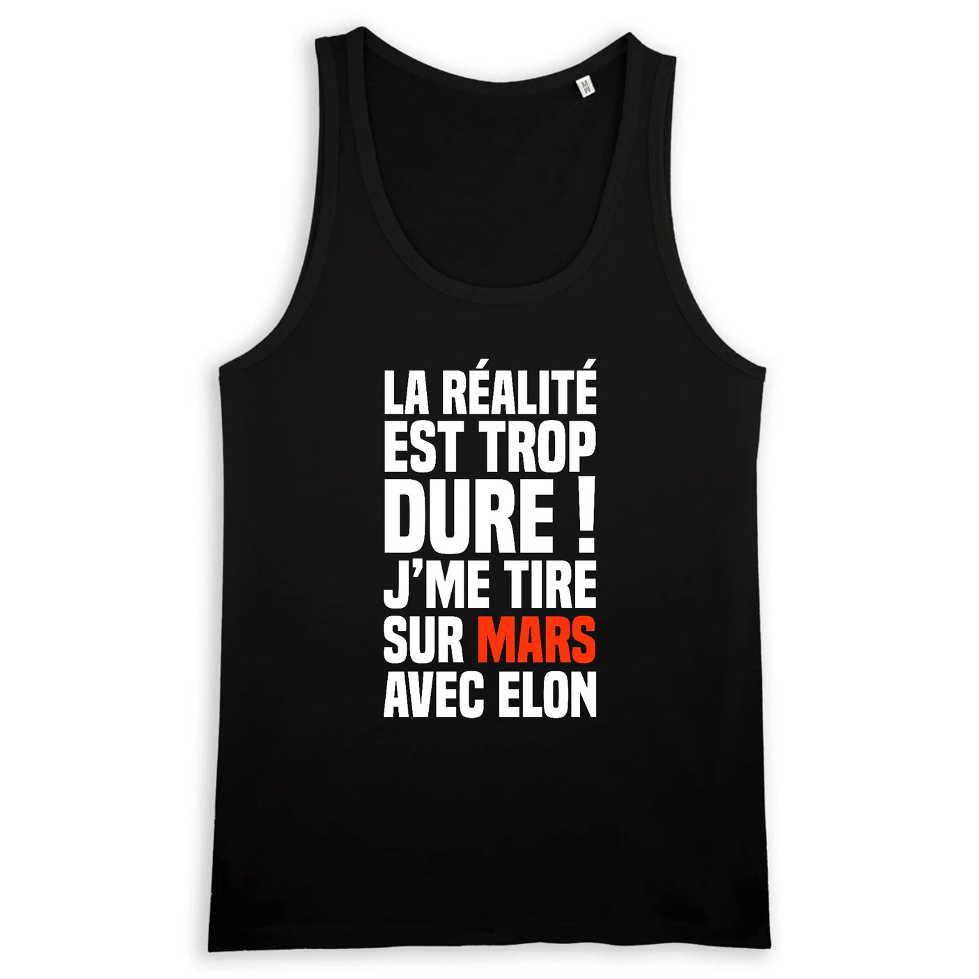 Débardeur Homme J'me tire sur Mars avec Elon