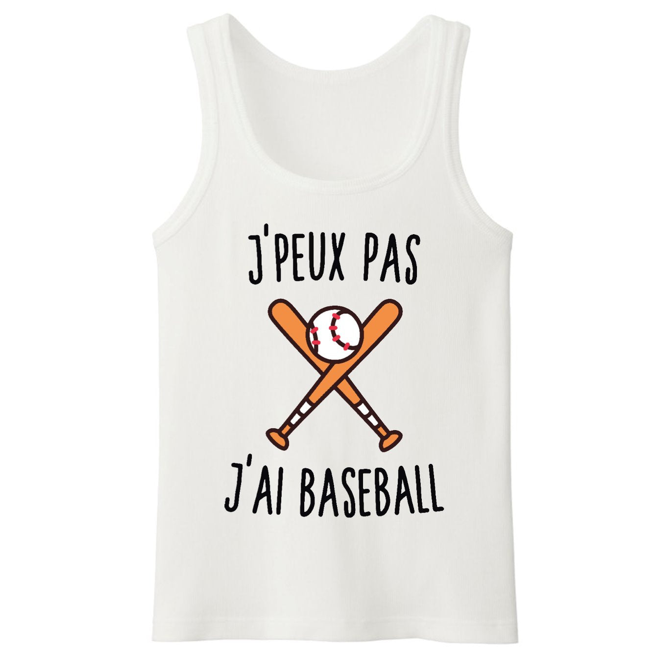 Débardeur Homme J'peux pas j'ai baseball