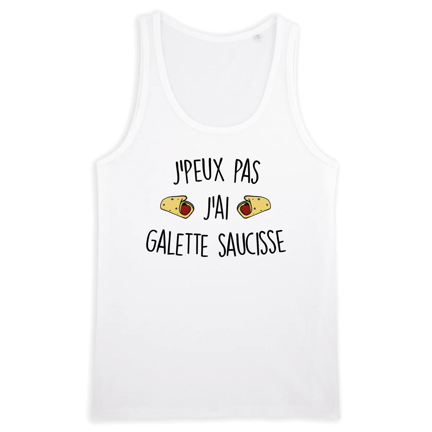 Débardeur Homme J'peux pas j'ai galette saucisse