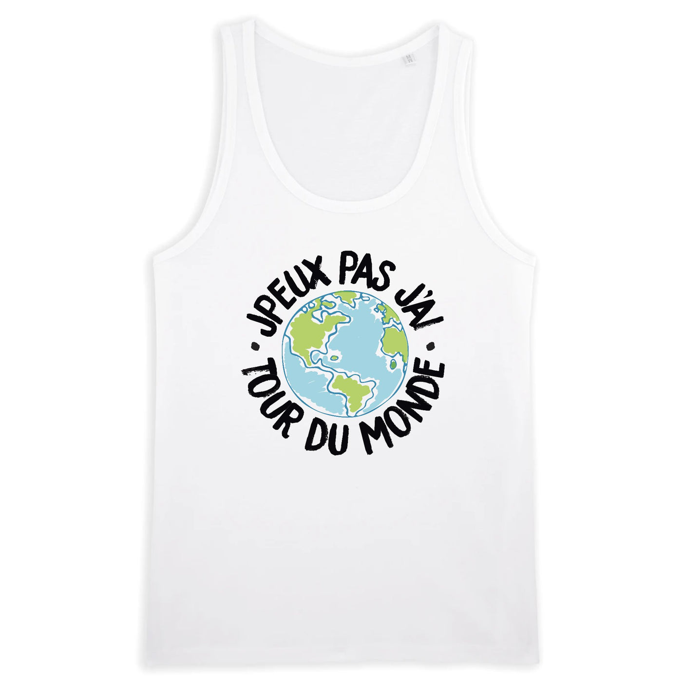 Débardeur Homme J'peux pas j'ai tour du monde