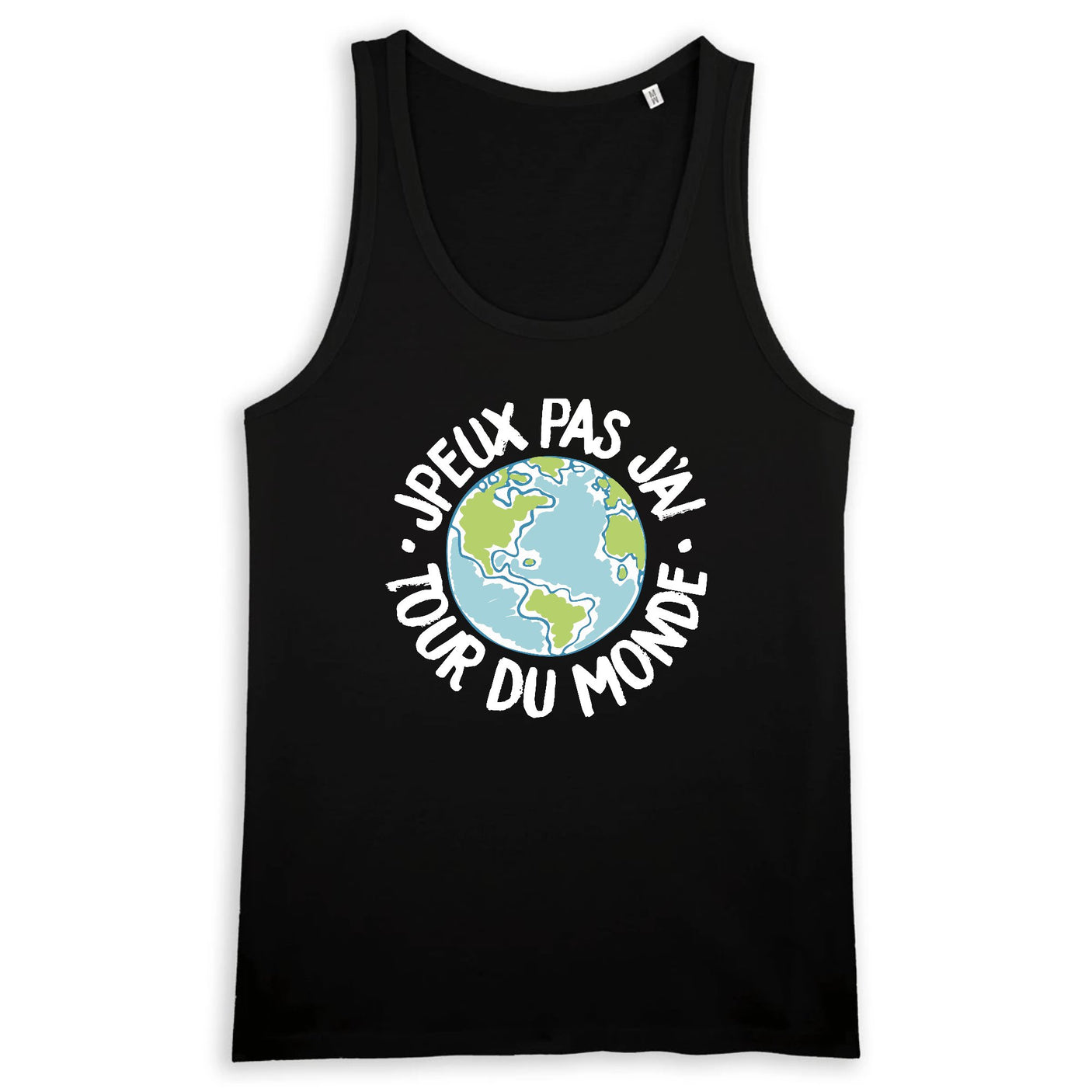 Débardeur Homme J'peux pas j'ai tour du monde