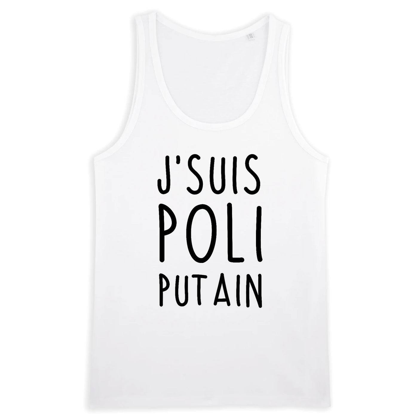 Débardeur Homme J'suis poli putain