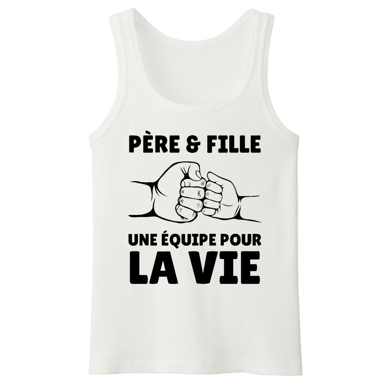 Débardeur Homme Père et fille une équipe pour la vie