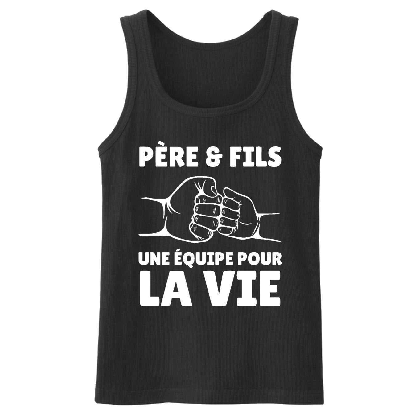 Débardeur Homme Père et fils une équipe pour la vie