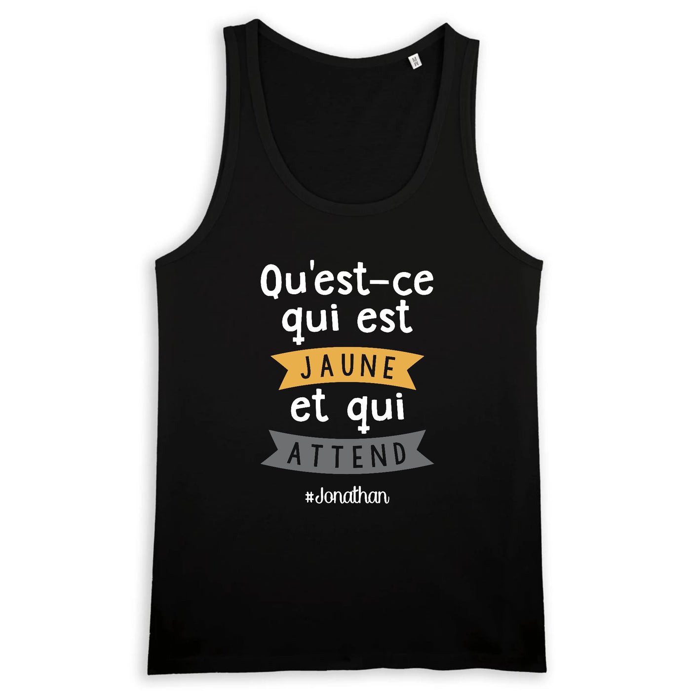 Débardeur Homme Qu'est-ce qui est jaune Jonathan