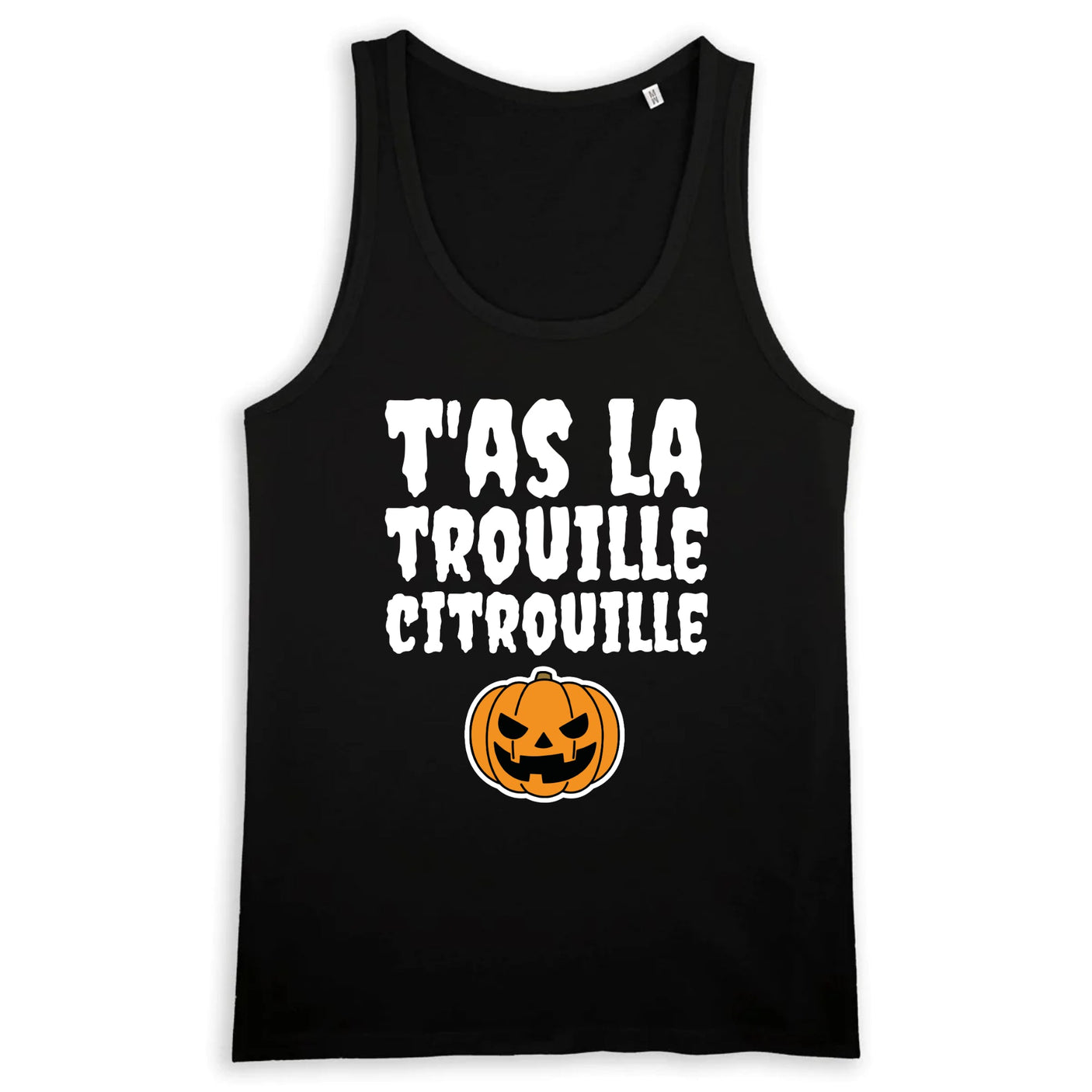 Débardeur Homme T'as la trouille citrouille