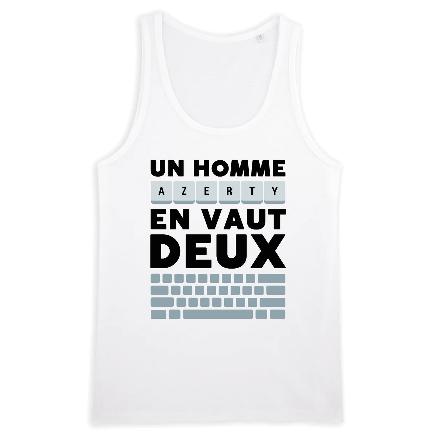 Débardeur Homme Un homme AZERTY en vaut deux