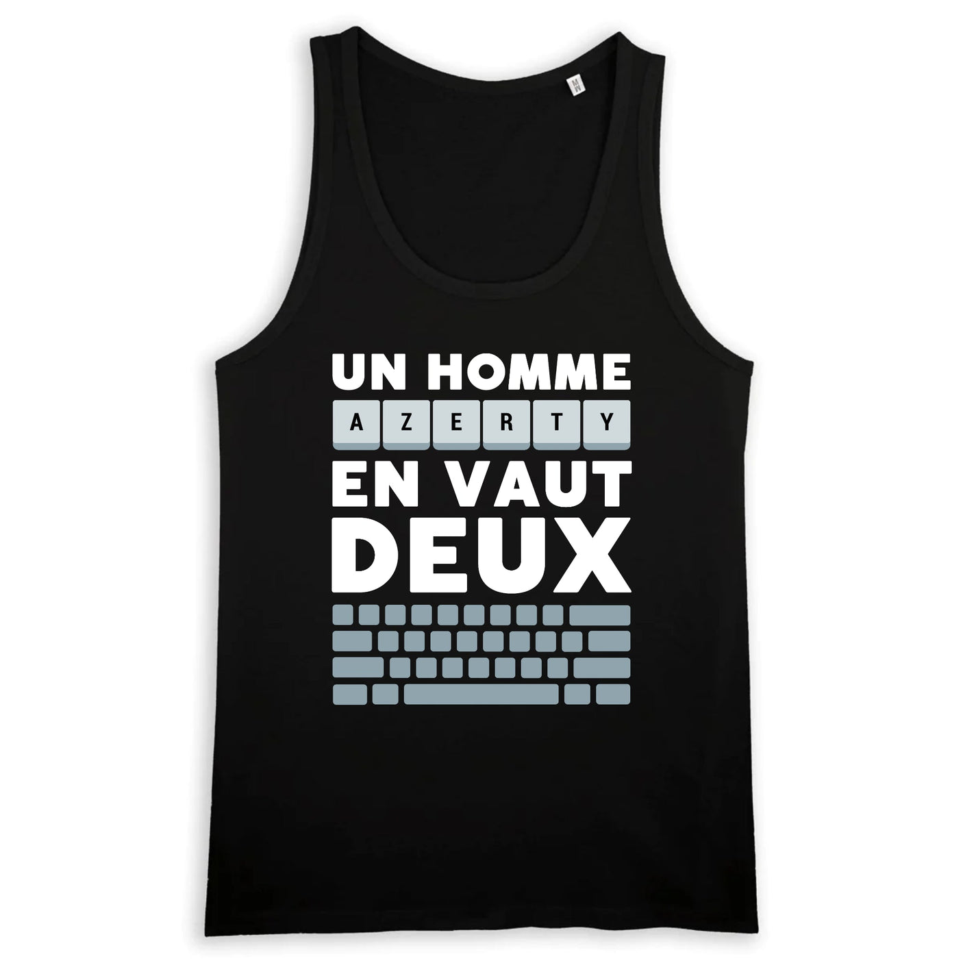 Débardeur Homme Un homme AZERTY en vaut deux