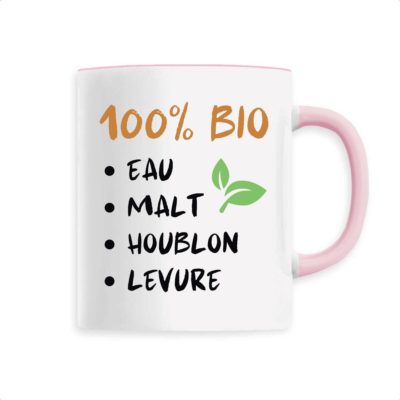 Mug 100% bio eau malt houblon levure
