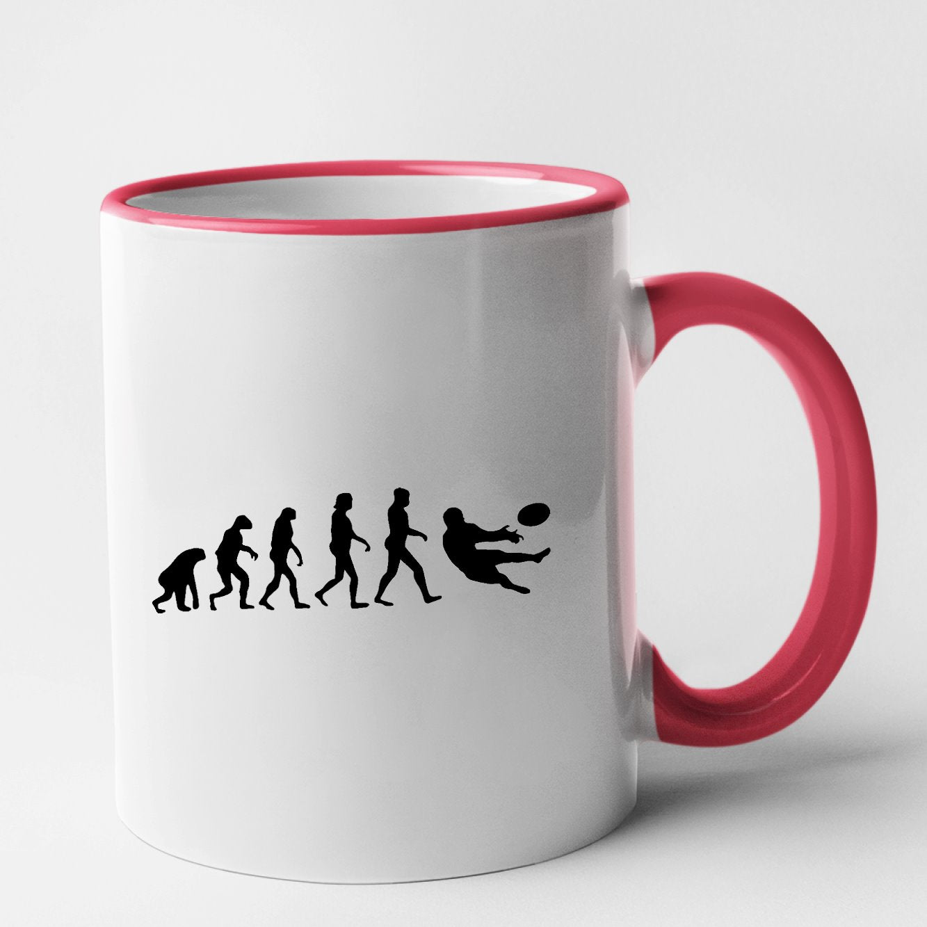 Mug Évolution rugby Rouge