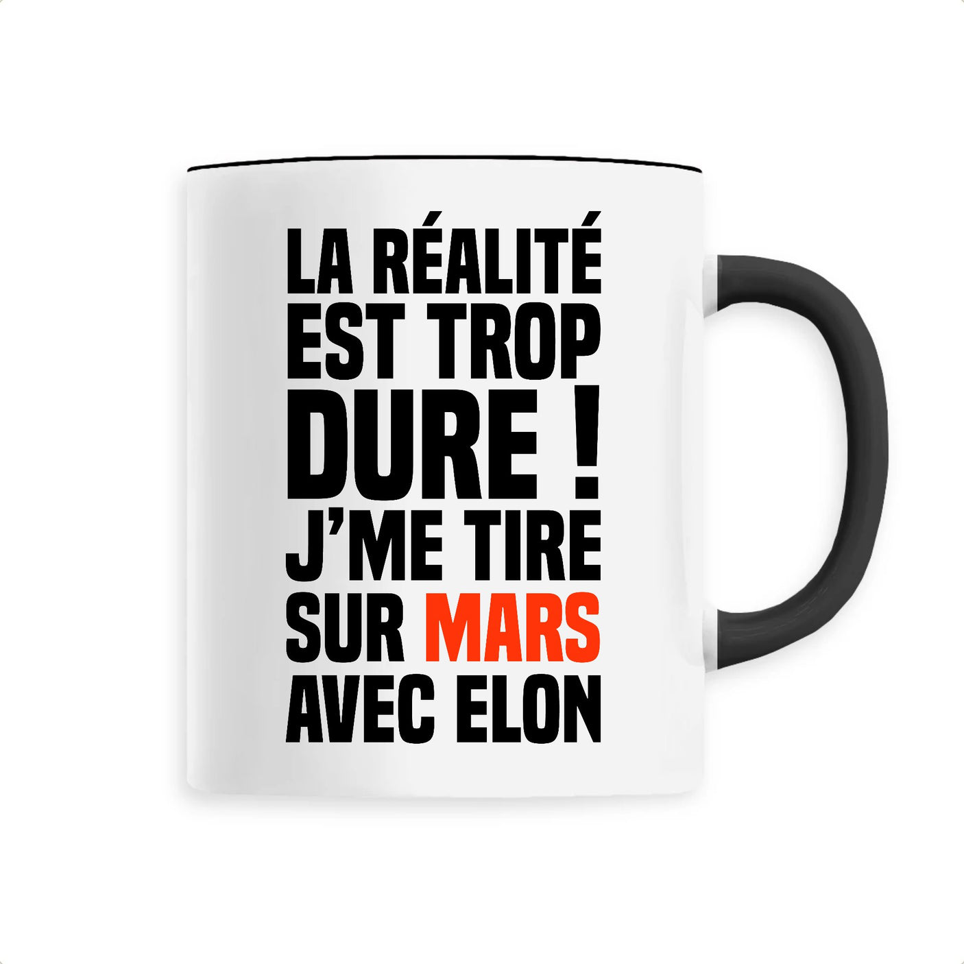 Mug J'me tire sur Mars avec Elon