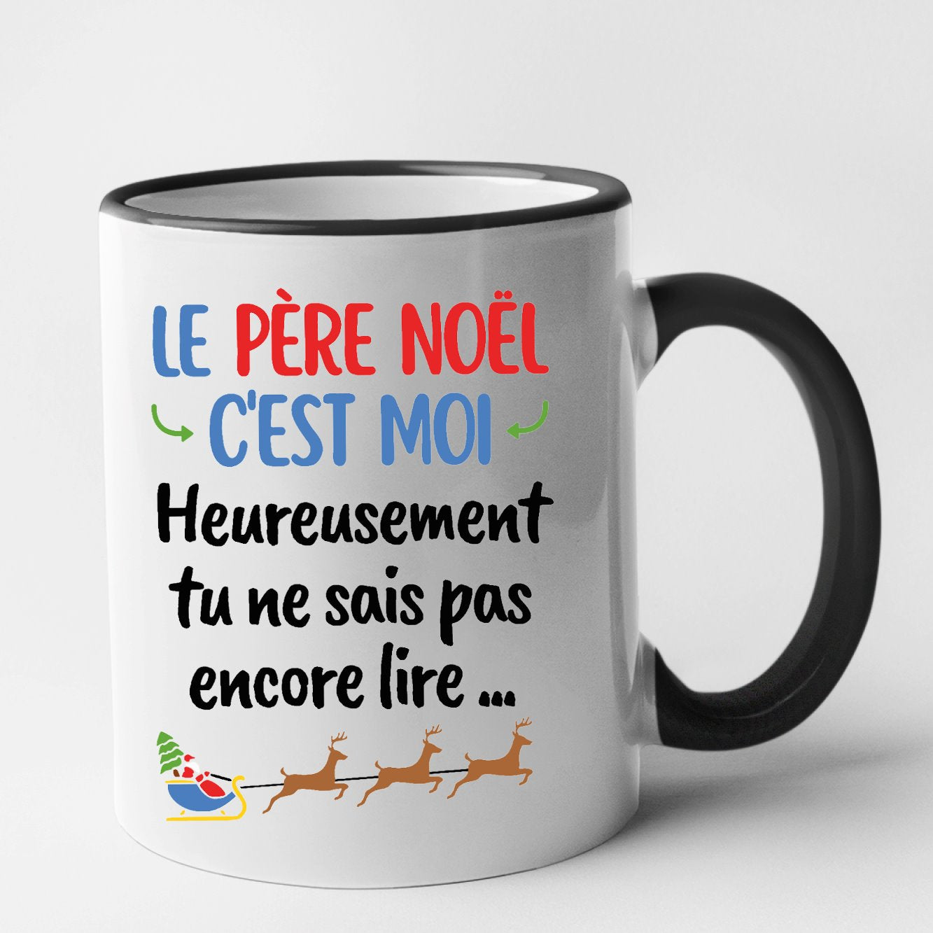 Mug Le Père Noël c'est moi Noir