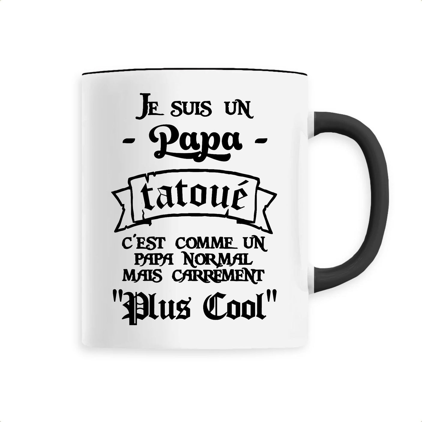Mug Papa tatoué