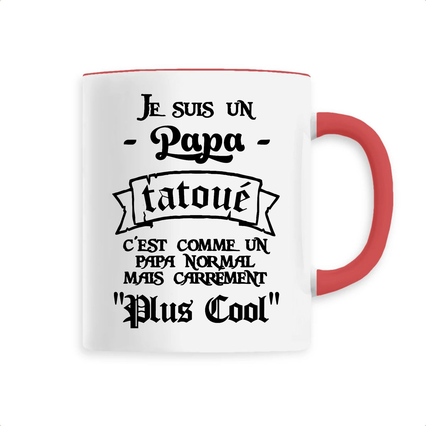 Mug Papa tatoué