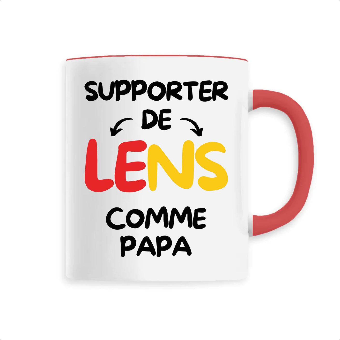 Mug Supporter de Lens comme papa