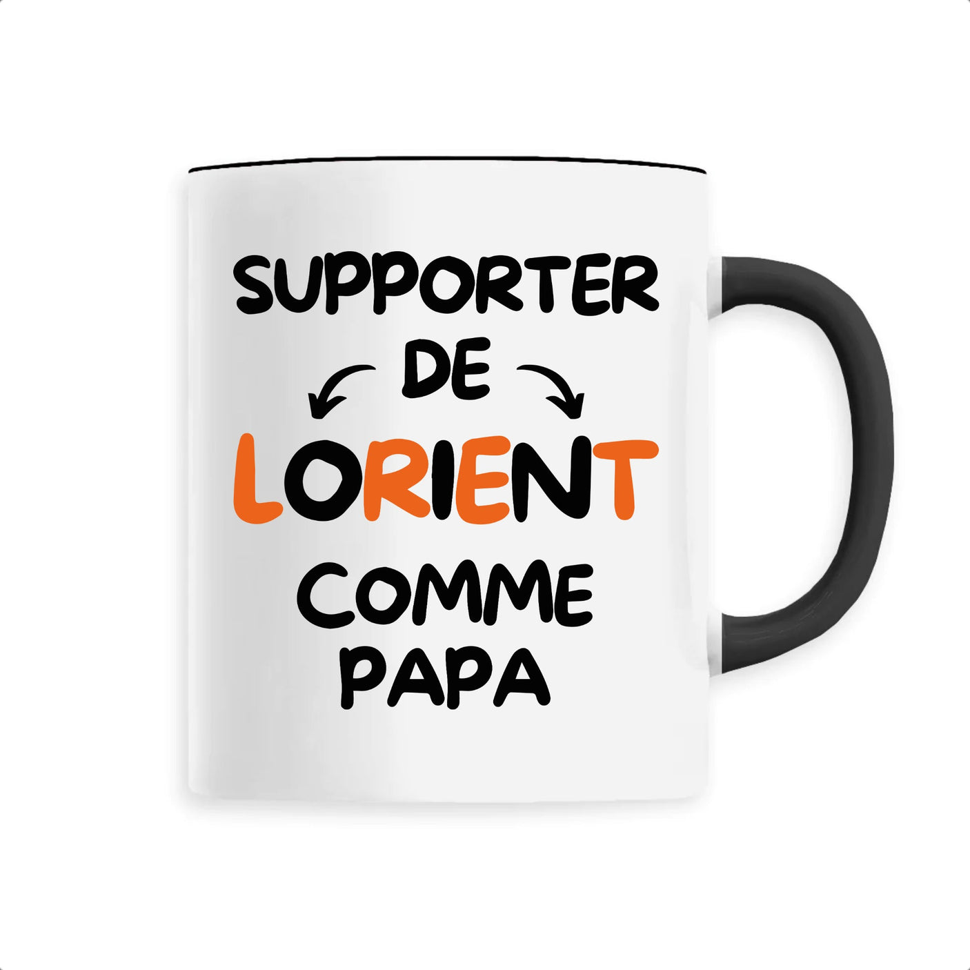 Mug Supporter de Lorient comme papa