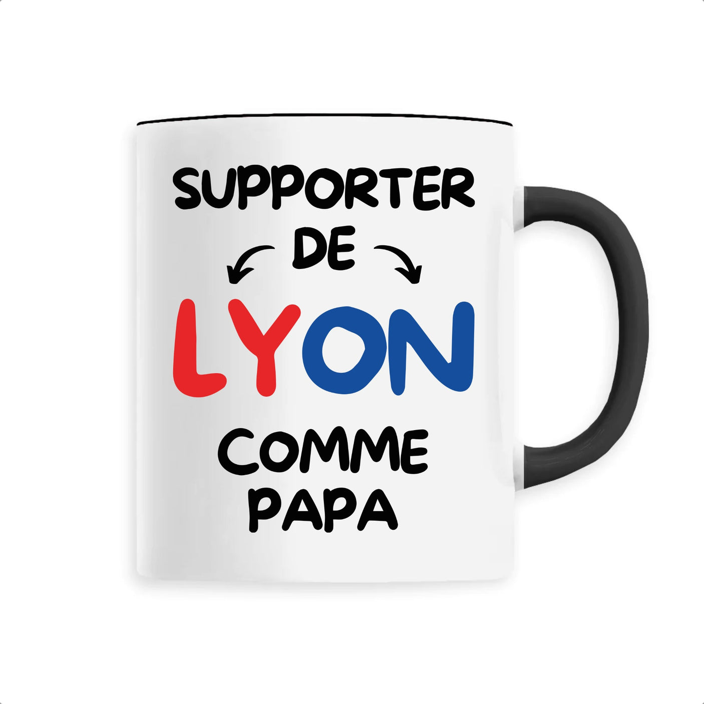 Mug Supporter de Lyon comme papa