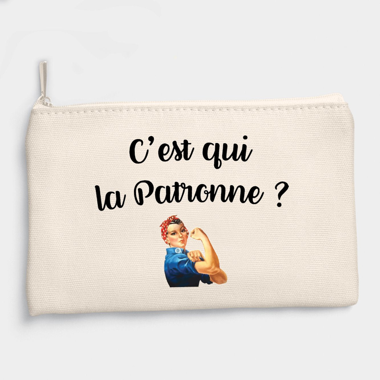 Pochette C'est qui la patronne Beige