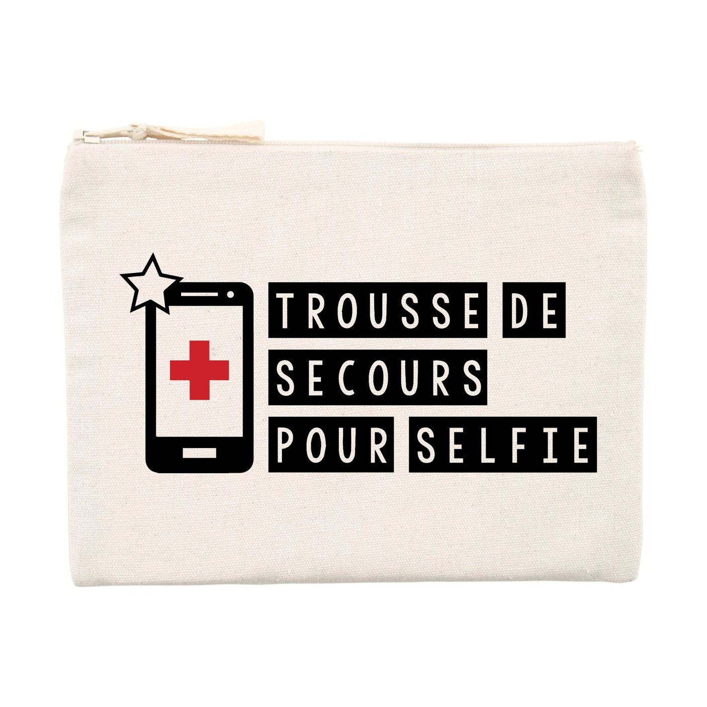 Pochette Secours selfie Beige