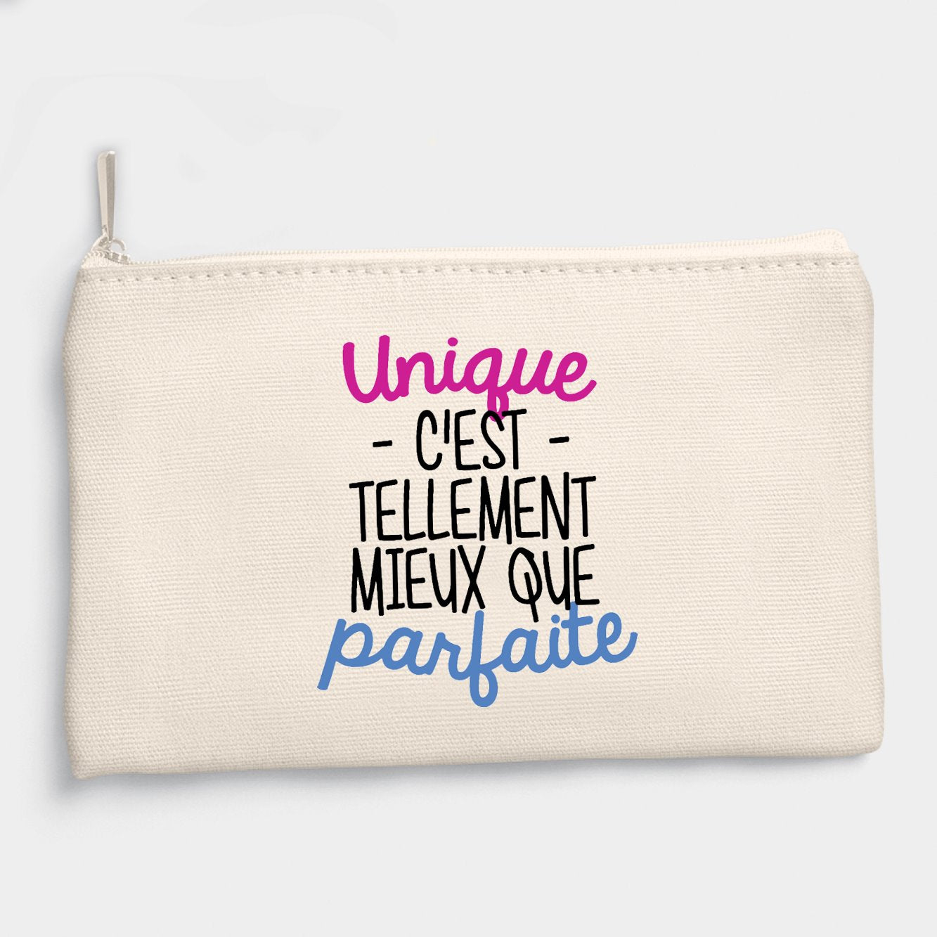 Pochette Unique c'est tellement mieux que parfaite Beige