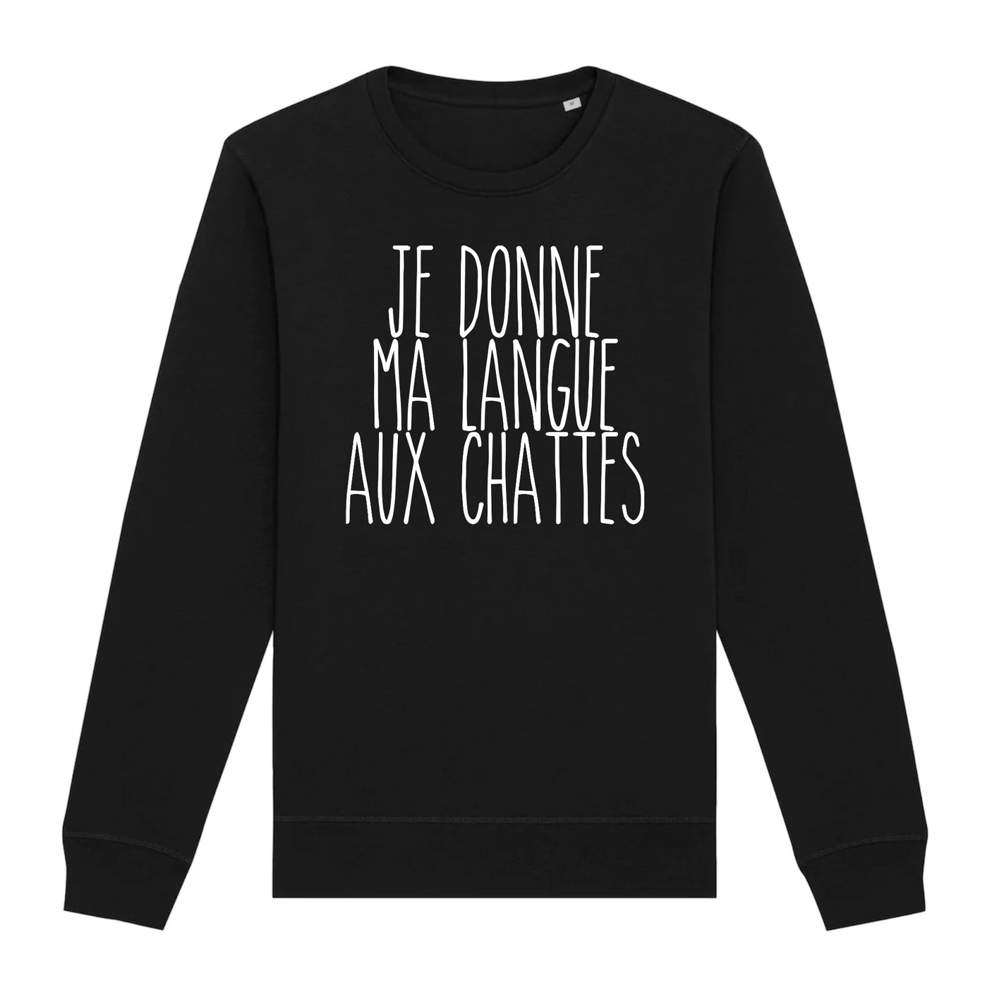 Sweat Adulte Je donne ma langue aux chattes