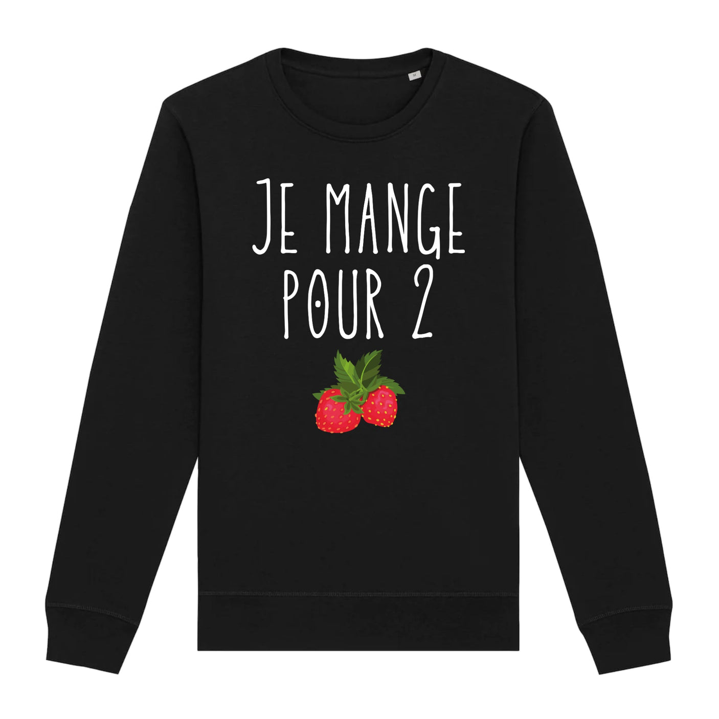 Sweat Adulte Je mange pour 2