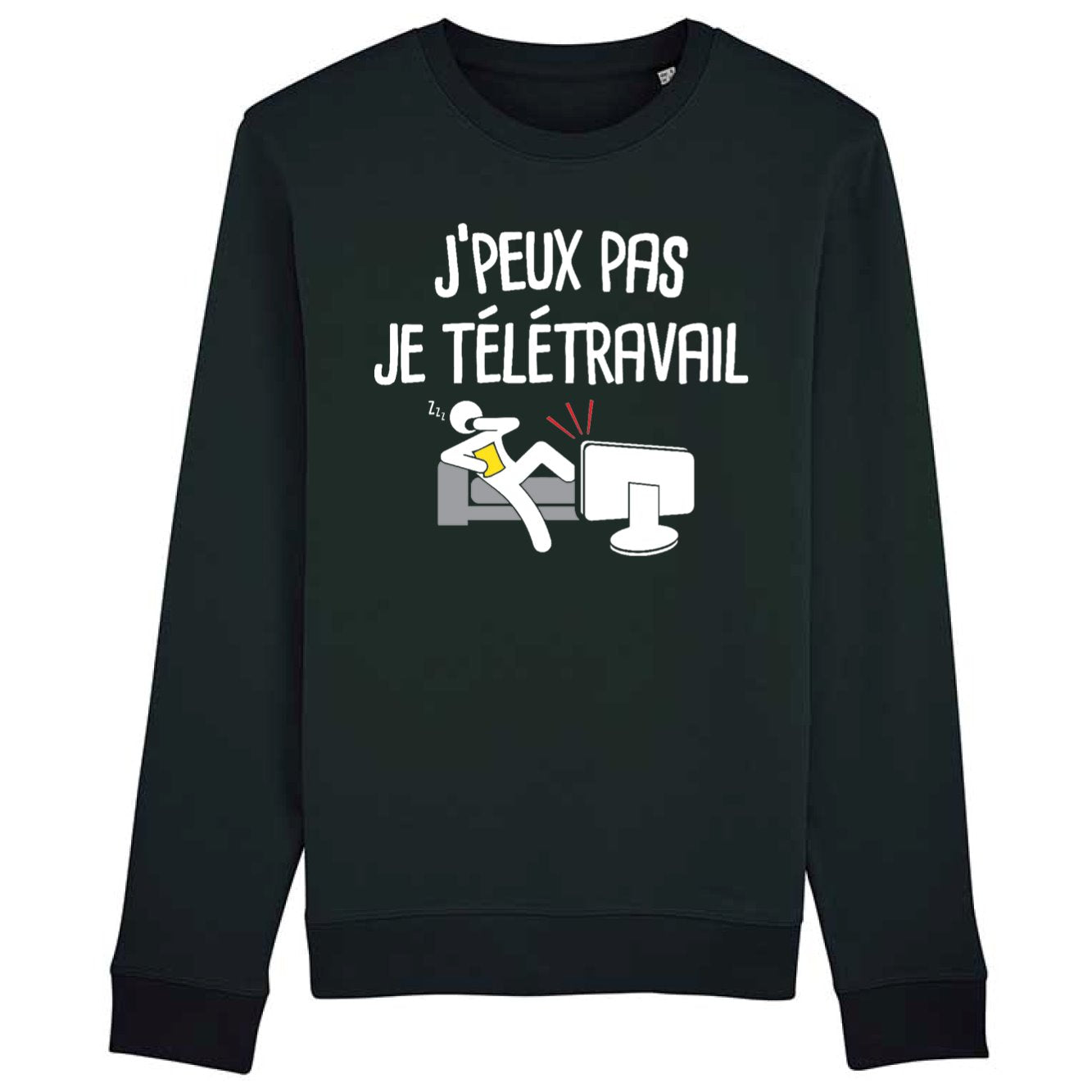 Sweat Adulte J'peux pas je télétravail