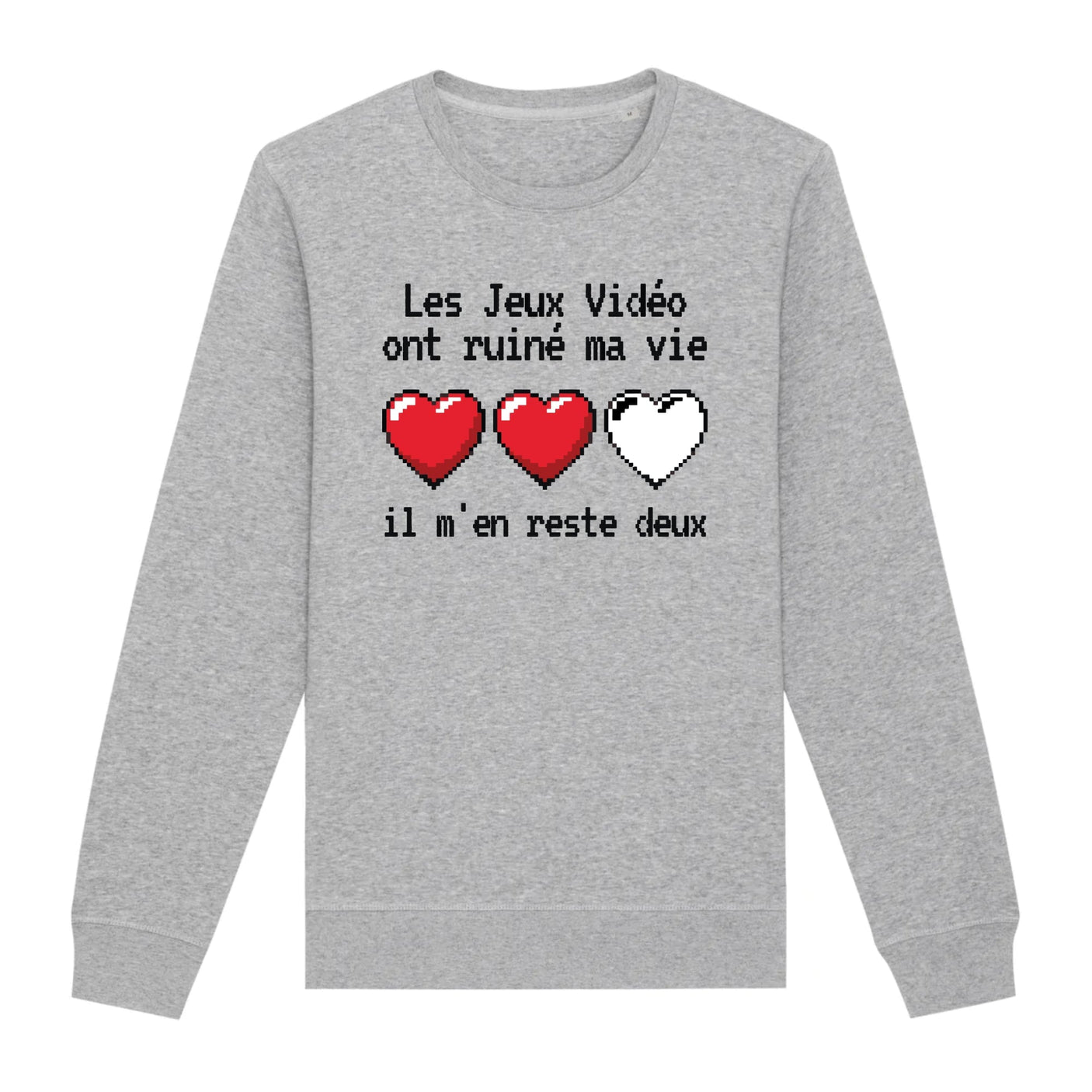 Sweat Adulte Les jeux vidéo ont ruiné ma vie il m'en reste deux