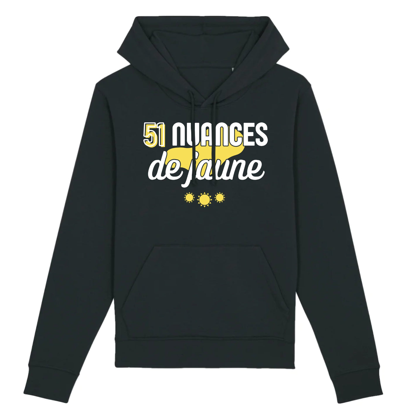 Sweat Capuche Adulte 51 nuances de jaune