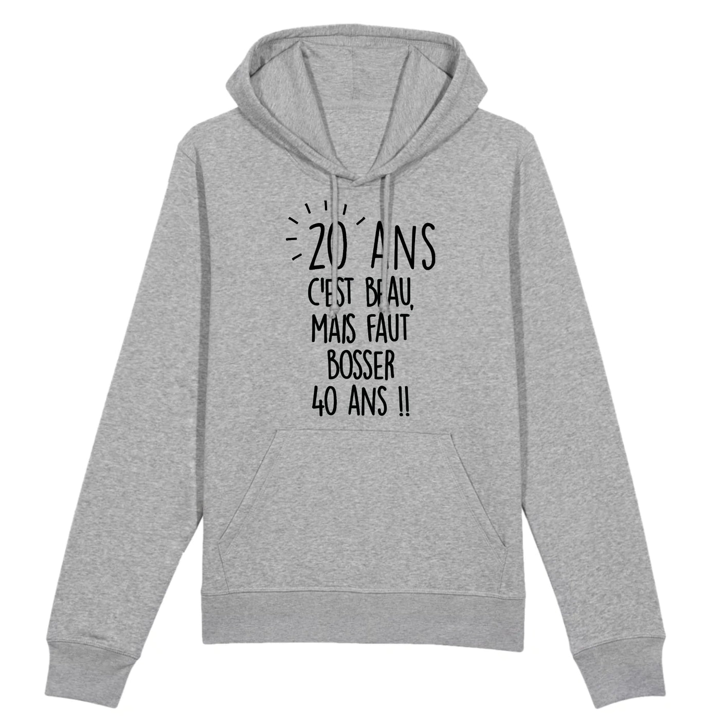 Sweat Capuche Adulte Anniversaire 20 ans