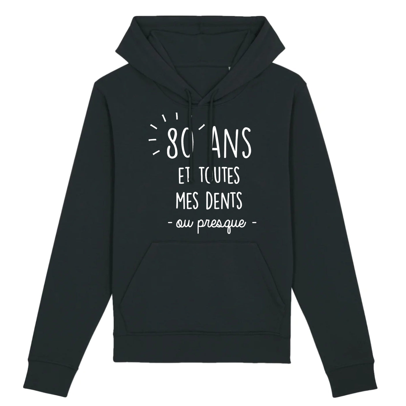 Sweat Capuche Adulte Anniversaire 80 ans