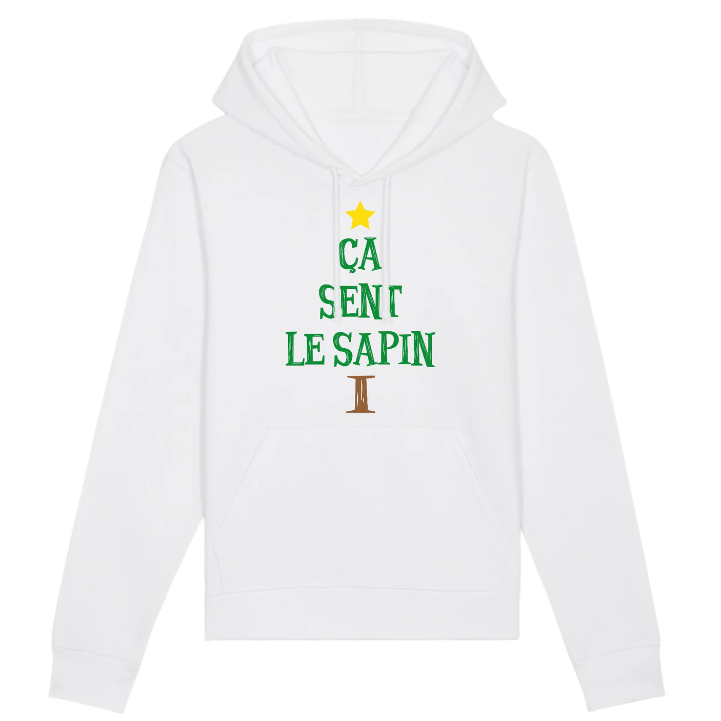 Sweat Capuche Adulte Ça sent le sapin