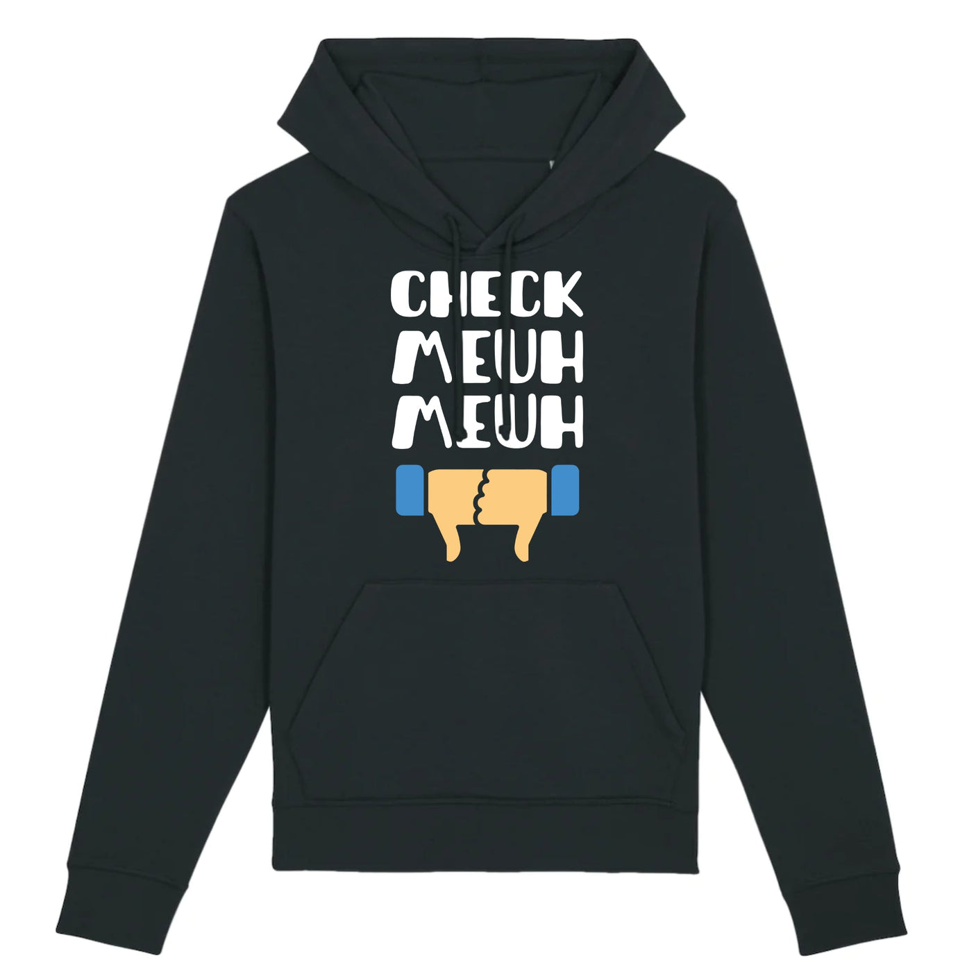 Sweat Capuche Adulte Check meuh meuh
