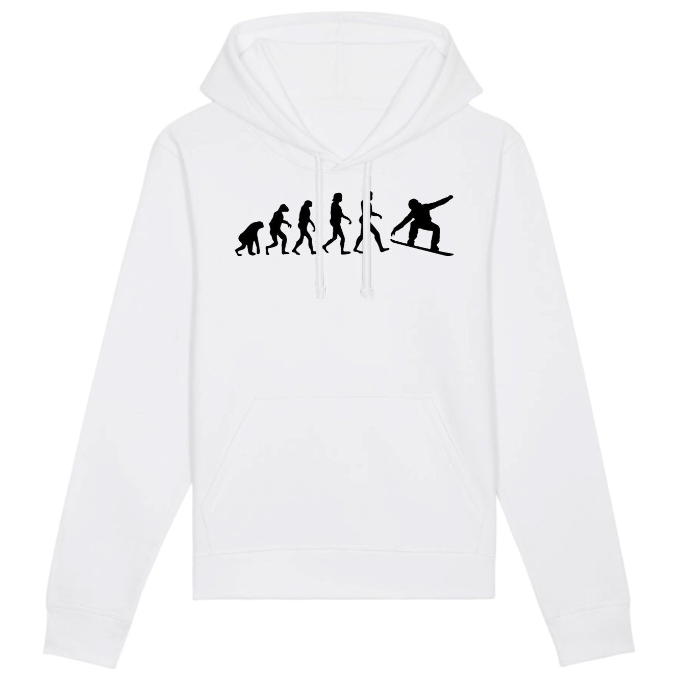 Sweat Capuche Adulte Évolution snow