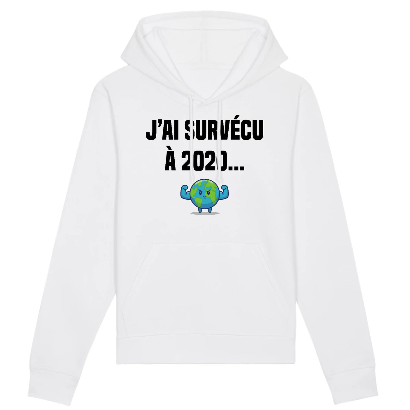 Sweat Capuche Adulte J'ai survécu à 2020