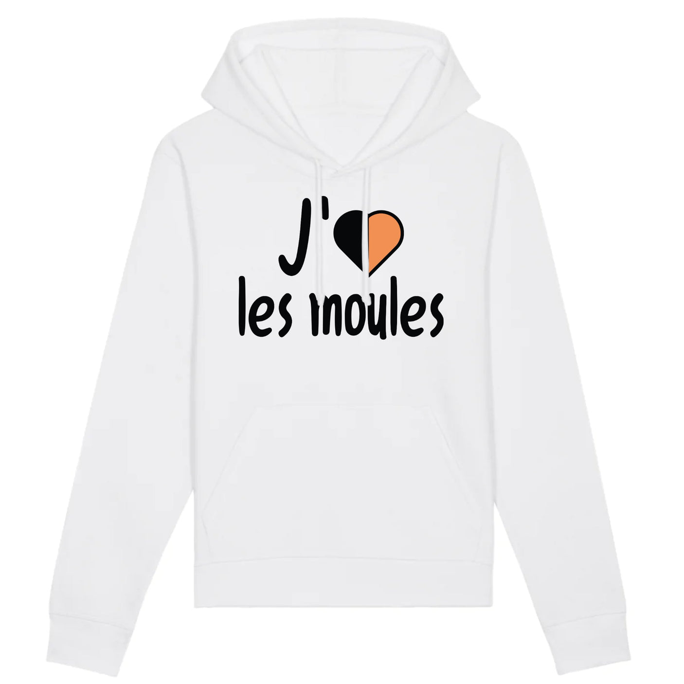 Sweat Capuche Adulte J'aime les moules