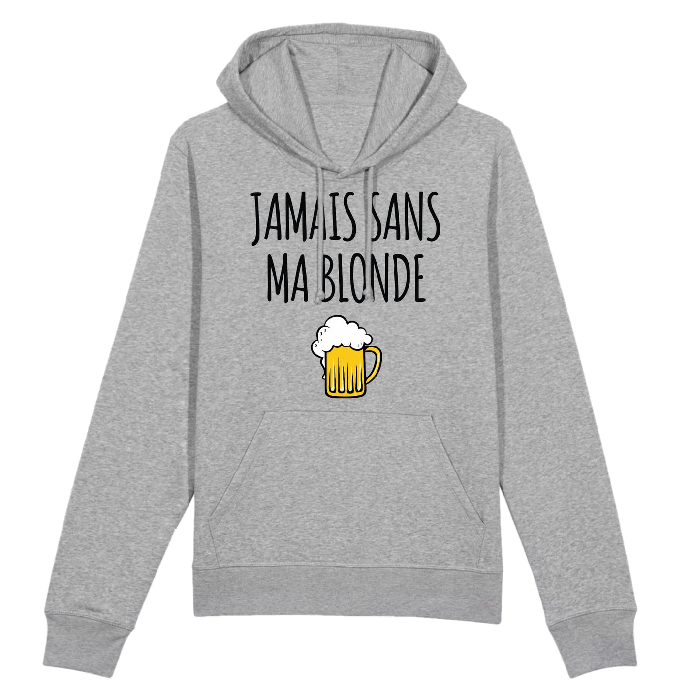 Sweat Capuche Adulte Jamais sans ma blonde