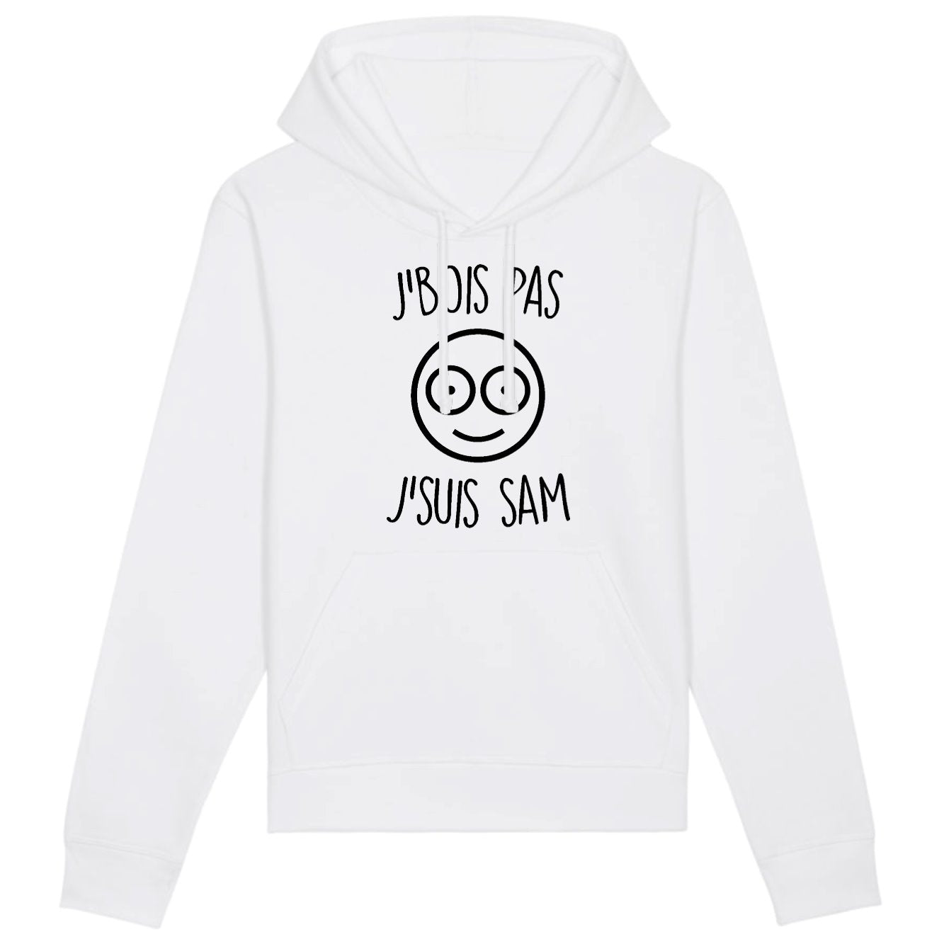 Sweat Capuche Adulte J'bois pas j'suis Sam