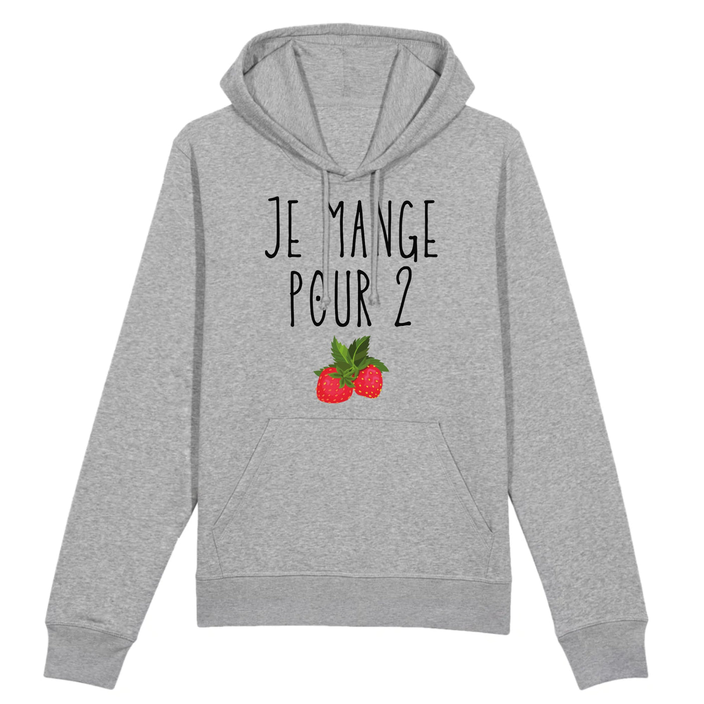 Sweat Capuche Adulte Je mange pour 2