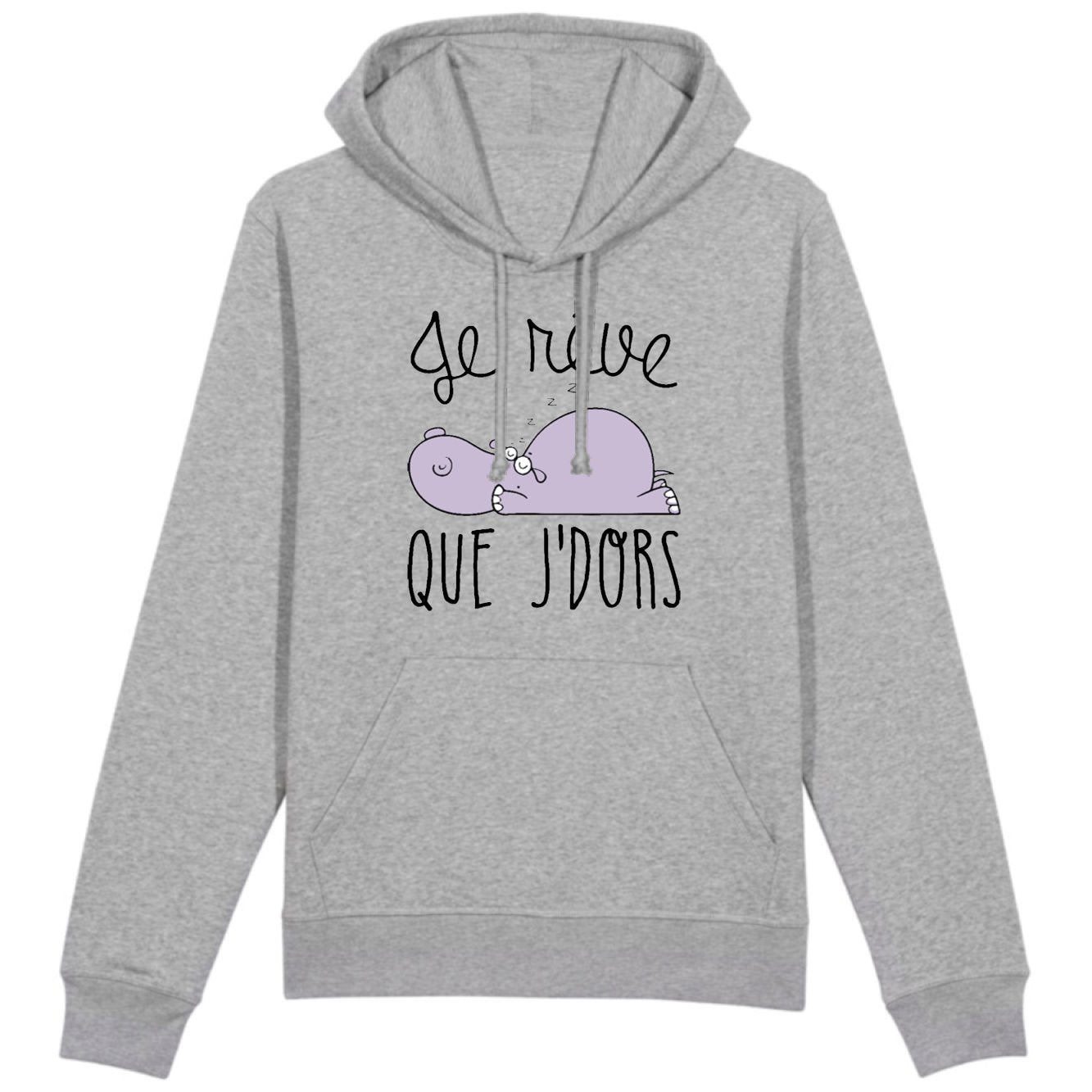 Sweat Capuche Adulte Je rêve que je dors