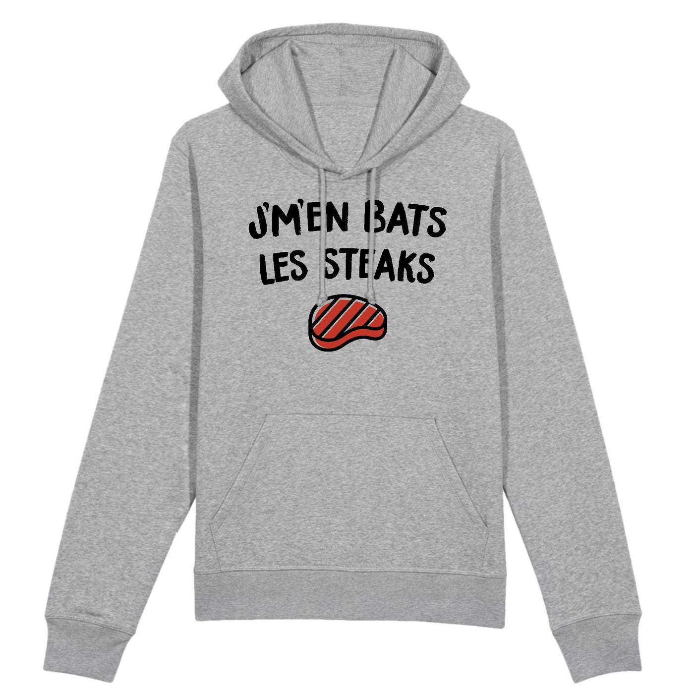 Sweat Capuche Adulte J'm'en bats les steaks