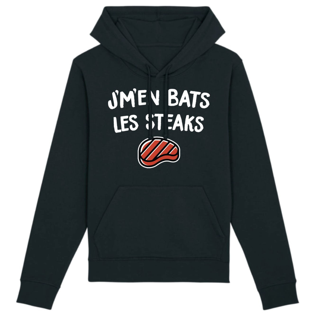 Sweat Capuche Adulte J'm'en bats les steaks